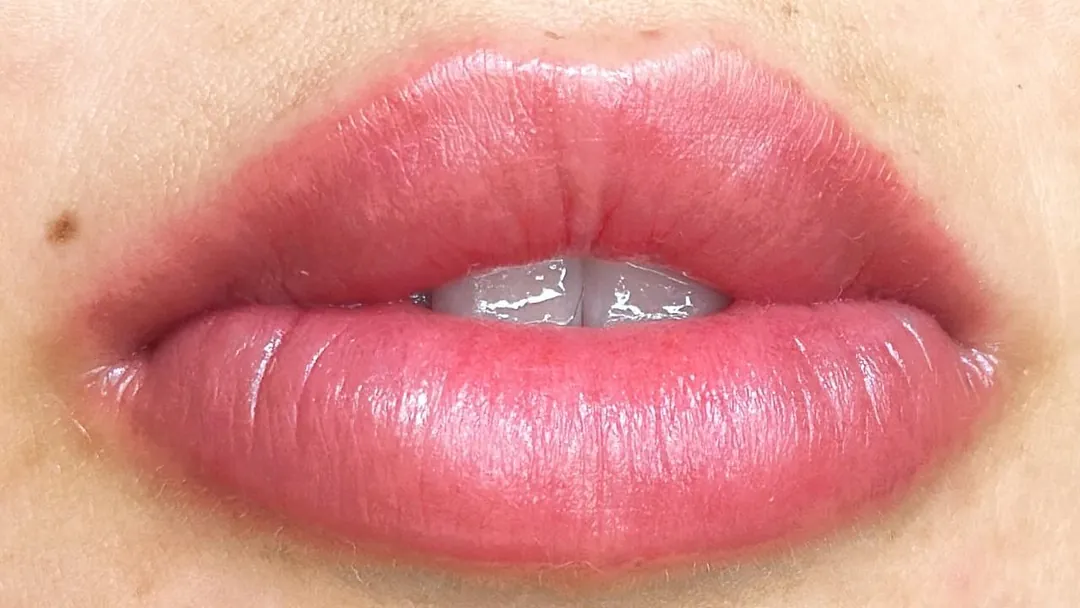 Lip Blush result: even, fresh colour across both lips