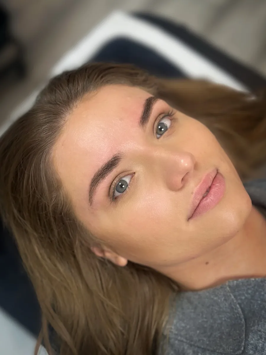 Eyebrow Design result: brows shaped to the face